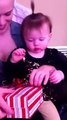 Baby falls asleep during own birthday party