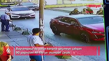 Bayrampaşa'da otomobil yaşlı adama çarptı: Kurtarılamadı