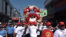 Tradicional recorrido de Santo Domingo en los barrios orientales de Managua