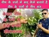 केवल नीम के पत्ते से केसे बनाये कीटनाशक