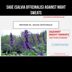 Sage (salvia officinalis) against night sweats