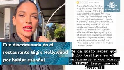 Natalia Jiménez denuncia discriminación en un restaurante de EU