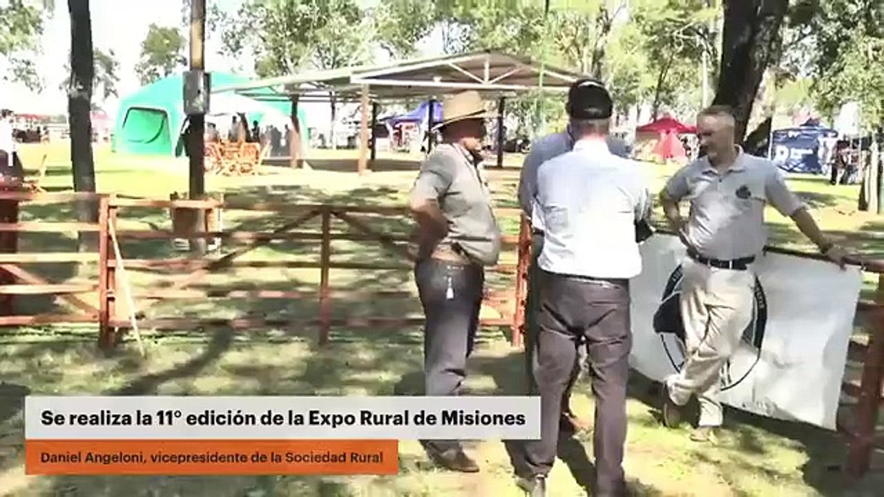 Se realiza la 11° edición de la Expo Rural de Misiones, Daniel Angeloni, vicepresidente de la Sociedad Rural