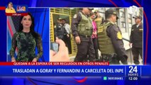 Sada Goray y Mauricio Fernandini son trasladados a carceleta del INPE