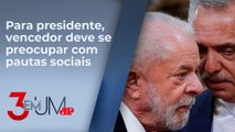 Lula diz torcer pela democracia nas eleições de outubro na Argentina