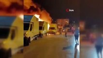 Incendie de 5 véhicules transportant des chevaux devant l'hippodrome de Veliefendi