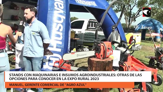 Stands con maquinarias e insumos agroindustriales otras de las opciones para conocer en la Expo Rural 2023
