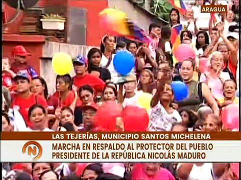 Aragua | Habitantes de Las Tejerías se movilizan en respaldo y apoyo al Presidente Nicolás Maduro