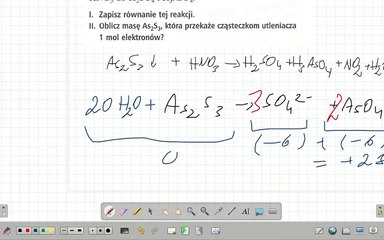 Zadanie 53.R Wsip PERSONA ROZDZIAŁ 14  REDOX I STECHIOMETRIA As2S3+HNO3...#chemia #chemistry