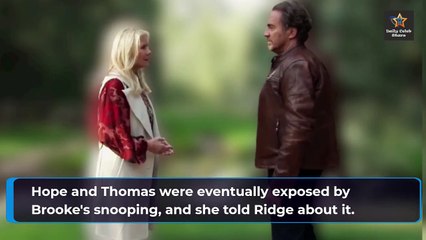 At Last! Liam Finally Discovers Hope Was Sleeping With Thomas After All Bold and