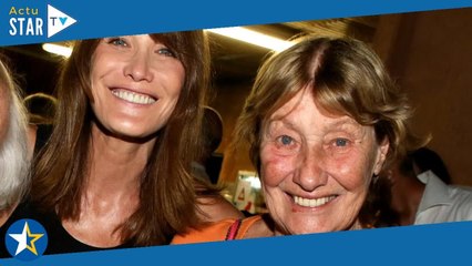 Carla Bruni : Sa mère de 93 ans très rock en maillot, la femme de Florent Pagny adore (et elle n'est