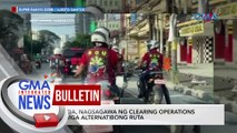 MMDA, nagsasagawa ng clearing operations sa mga alternatibong ruta | GMA Integrated News Bulletin