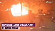 Api Lalap Bengkel Tambal Ban di Cengkareng, Kerugian Belasan Juta