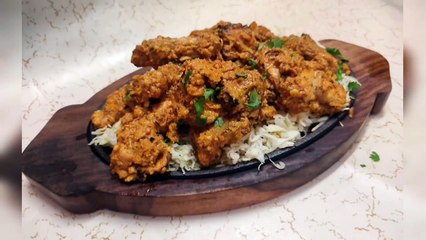 Garlic chicken sizzler