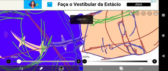 Desenhar Mai-li Capcom vs SNK no IbisPaintX Android Parte 2