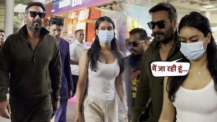 Ajay Devgn के लिए बेटी Nysa Devgan को किया paps ने Ignore, Airport Video हुआ Viral! filmiBeat