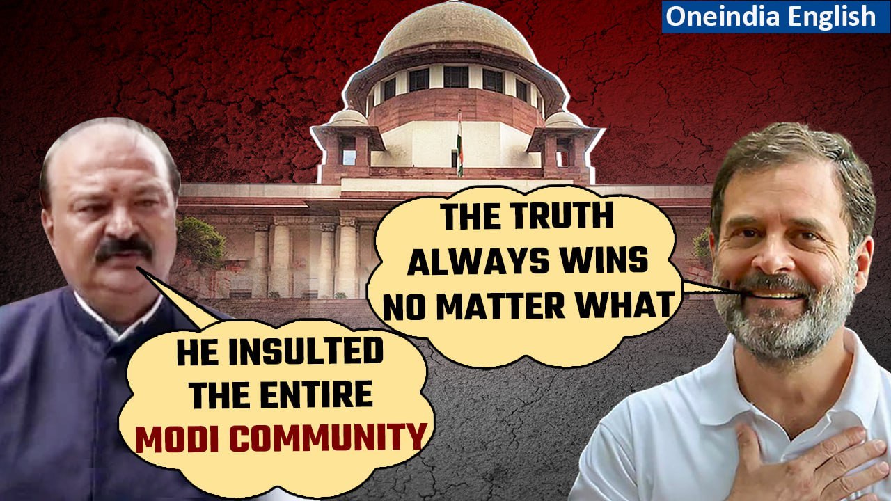 Rahul Gandhi thanks his supporters as SC stays his conviction; Purnesh Modi reacts | Oneindia News