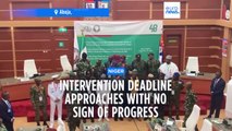 ECOWAS leaders agree plan for military action after Niger coup as deadline approaches
