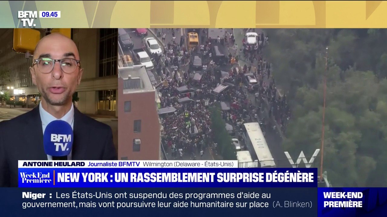 Un rassemblement surprise de 2000 personnes dégénère à Manhattan, aux États-Unis