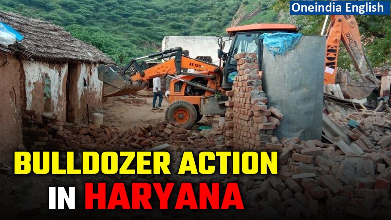 Nuh Violence: Bulldozer action in Haryana, illegal encroachments demolished | Oneindia News