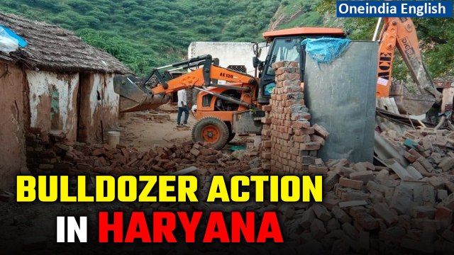 Nuh Violence: Bulldozer action in Haryana, illegal encroachments demolished | Oneindia News