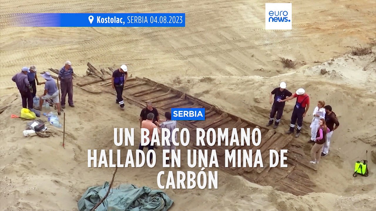 Un barco romano hallado en una mina de carbón serbia