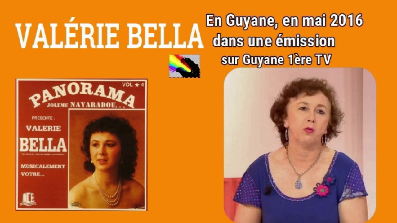 VALÉRIE BELLA, interprète du titre de JOLÈME NAYARADOU, "Angelo", était en Guyane en mai 2016.