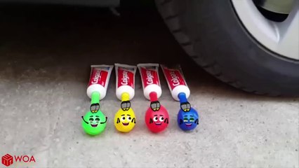 "EPIC Car vs. Jelly Toothpaste Experiment - Satisfying Video!"