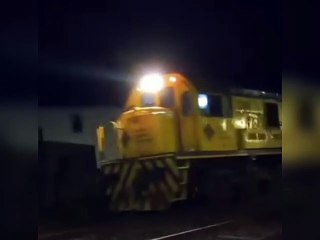El tren llegando a la Estación de Tacuarembó, Ururguay (02/08/2023)