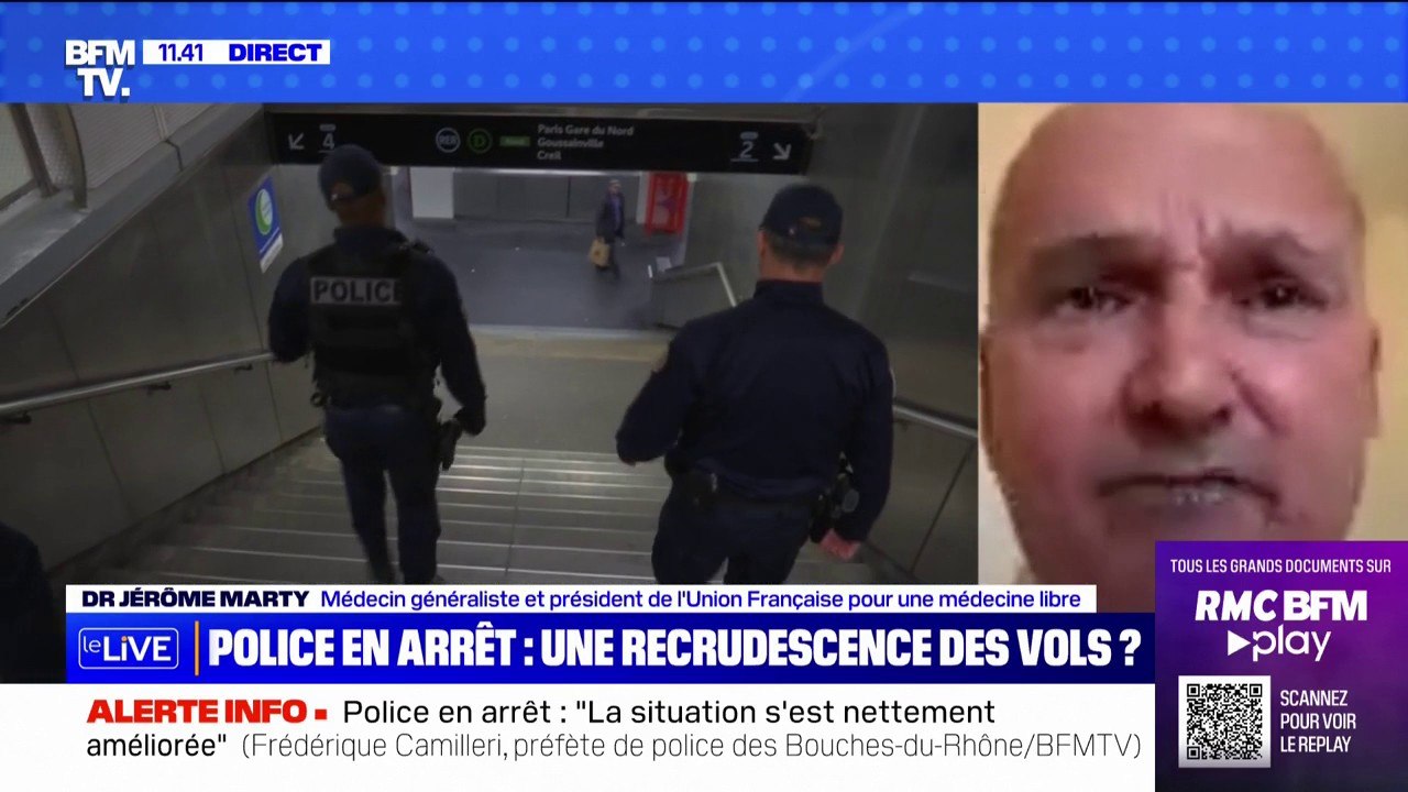Refus de certains arrêts maladie de policiers: "C'est une atteinte grave si on en fait la règle" souligne le Dr Jérôme Marty (Union Française médecine libre)