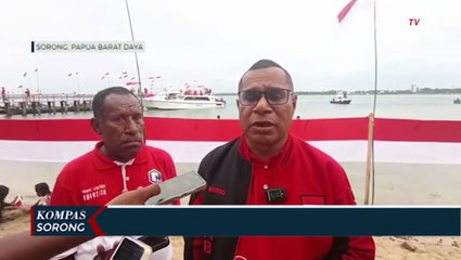 Pemkab Sorong Canangkan Bulan Kemerdekaan dan Bagi 20 Ribu Bendera Merah Putih