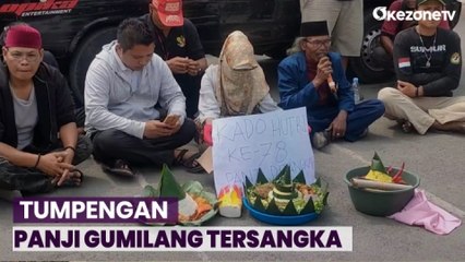 Panji Gumilang Ditetapkan Tersangka, Puluhan Massa di Indramayu Gelar Tumpengan