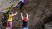 Climber Falls While Attempting Rock Face Climb