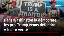 Dans Washington la démocrate, les pro-Trump venus défendre « leur » vérité