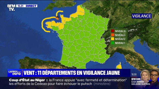 Dépression Antoni: le département de l'Ille-et-Vilaine placé en vigilance orange pour vagues-submersion