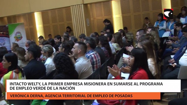 Intacto Welty, la primer empresa misionera en sumarse al Programa de Empleo Verde de la Nación