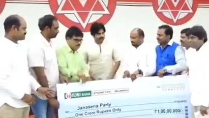 కోనసీమ జిల్లా: పవన్‌కు భారీగా విరాళం అందించిన ఎన్నారై