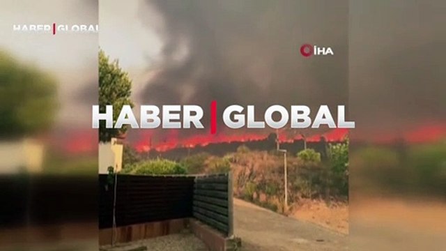 İspanya-Fransa sınırında orman yangını