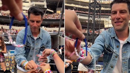 New Girl star Max Greenfield greets fans at Taylor Swift concert in Los Angeles