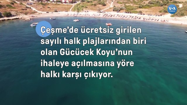Çeşme Gücücek Koyu’nda halk plajı mücadelesi