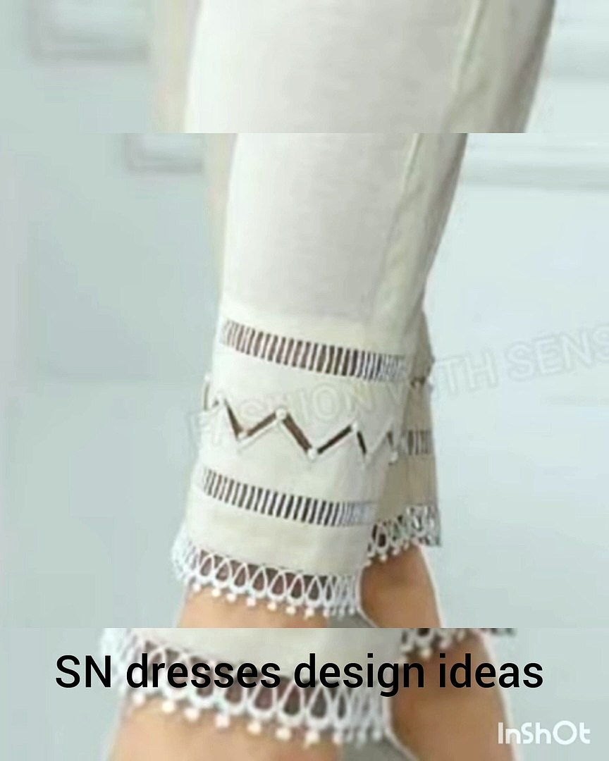 Beautiful White trousers design