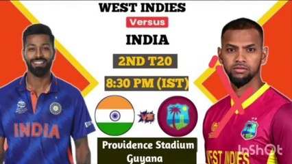 India vs West Indies 2nd t20 Dream11 - IND vs WI 2nd T20 Dream11 Prediction - IND vs WI Playing 11