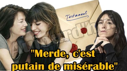  Recevant le testament de Jane Birkin, Charlotte Gainsbourg fait une déclaration choc "Bon sang! "