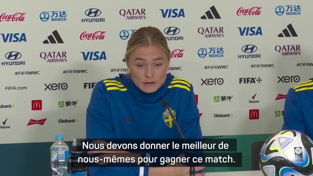 Suède - Rolfö et Asllani impatientes d’affronter l’équipe “numéro 1 mondiale”