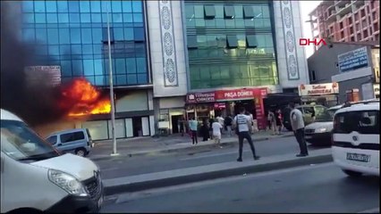 FIRE-1 DANS LE CENTRE D'AFFAIRES DE 5 ÉTAGES À SULTANGAZİ, ISTANBUL