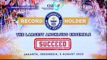 Momen Indonesia Pecahkan Rekor Pergelaran Angklung Terbesar di Dunia, 15.240 Peserta!