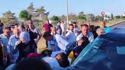 Düğün konvoyunda kaza: 4 yaralı