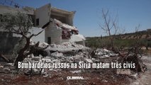 Bombardeios russos na Síria matam três civis