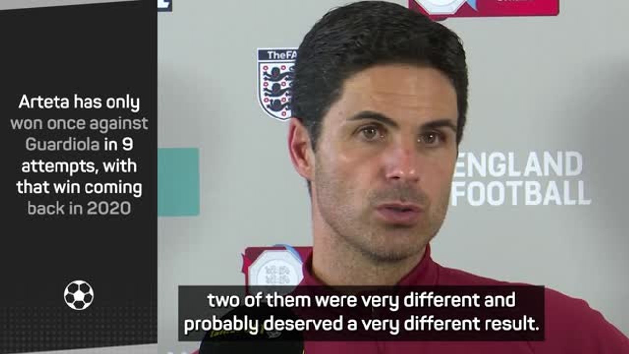 Arteta downplays individual record against mentor Guardiola