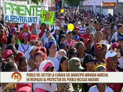 Falcón | Sector la Cañada se movilizó en apoyo a la Revolución Bolivariana